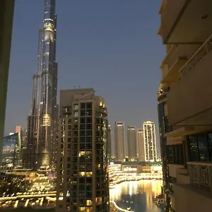 Downtown Boulevard One Bedroom Apt In 29 Blvd غرفة وصالة Burj & Fountain View Master Bedroom Plus 2 Single Beds In Living Apartment